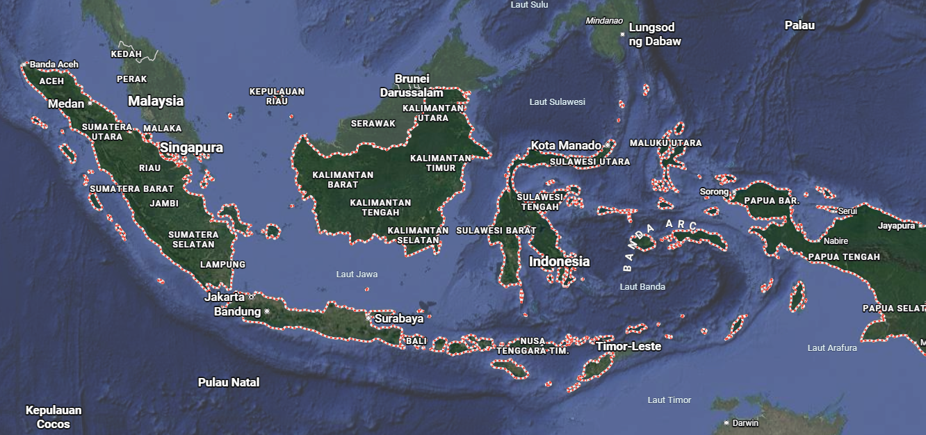 Peta Wilayah Indonesia PT Terra Nusantara Geoscience